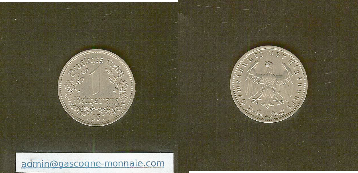 Germany 1 reichsmark 1937A gEF